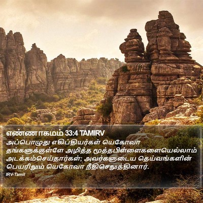 எண்ணாகமம் 33:4 TAMIRV Bible Verse Image