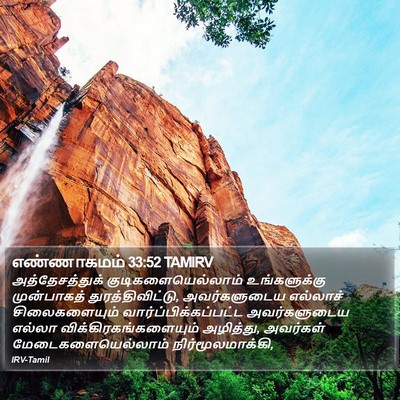 எண்ணாகமம் 33:52 TAMIRV Bible Verse Image