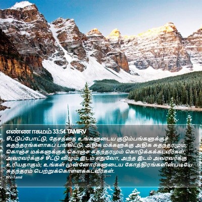 எண்ணாகமம் 33:54 TAMIRV Bible Verse Image