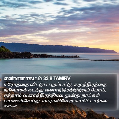 எண்ணாகமம் 33:8 TAMIRV Bible Verse Image