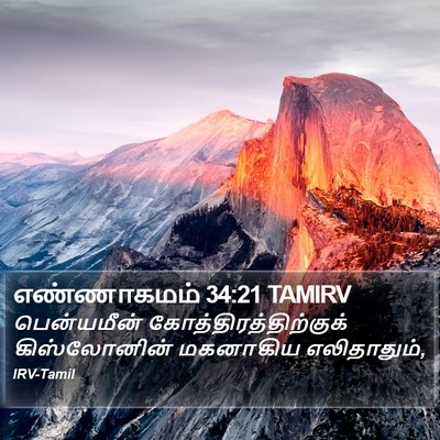 எண்ணாகமம் 34:21 TAMIRV Bible Verse Image