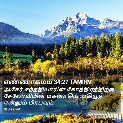 எண்ணாகமம் 34:27 TAMIRV Bible Verse Image