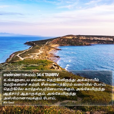 எண்ணாகமம் 34:4 TAMIRV Bible Verse Image