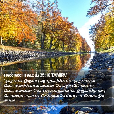எண்ணாகமம் 35:16 TAMIRV Bible Verse Image