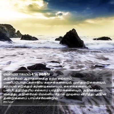 எண்ணாகமம் 4:14 TAMIRV Bible Verse Image