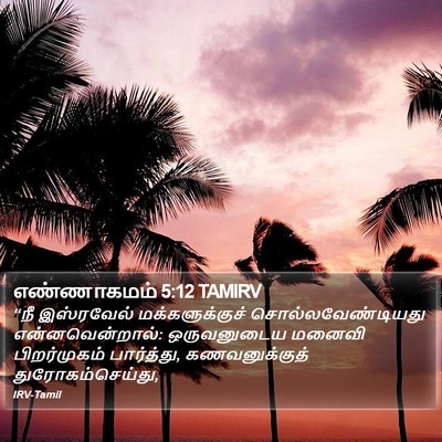 எண்ணாகமம் 5:12 TAMIRV Bible Verse Image