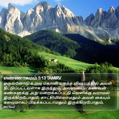 எண்ணாகமம் 5:13 TAMIRV Bible Verse Image