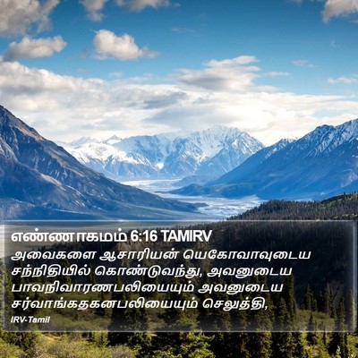 எண்ணாகமம் 6:16 TAMIRV Bible Verse Image