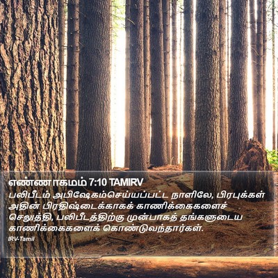 எண்ணாகமம் 7:10 TAMIRV Bible Verse Image