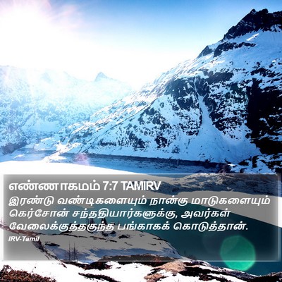 எண்ணாகமம் 7:7 TAMIRV Bible Verse Image