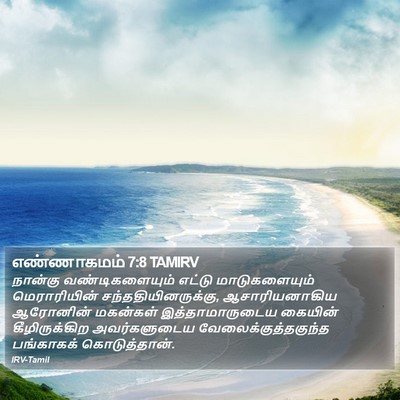 எண்ணாகமம் 7:8 TAMIRV Bible Verse Image