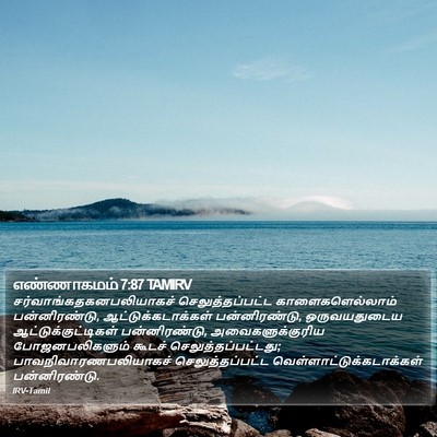 எண்ணாகமம் 7:87 TAMIRV Bible Verse Image