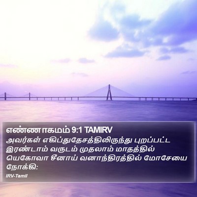எண்ணாகமம் 9:1 TAMIRV Bible Verse Image