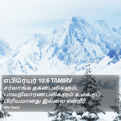 எபிரெயர் 10:6 TAMIRV Bible Verse Image