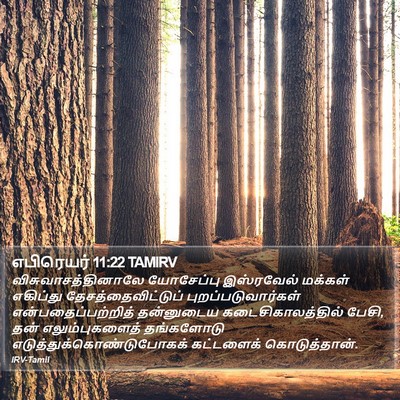 எபிரெயர் 11:22 TAMIRV Bible Verse Image