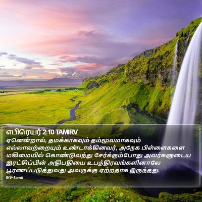 எபிரெயர் 2:10 TAMIRV Bible Verse Image