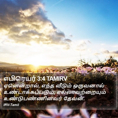 எபிரெயர் 3:4 TAMIRV Bible Verse Image
