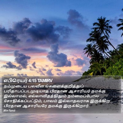 எபிரெயர் 4:15 TAMIRV Bible Verse Image