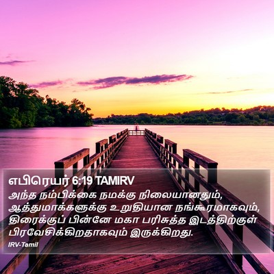 எபிரெயர் 6:19 TAMIRV Bible Verse Image