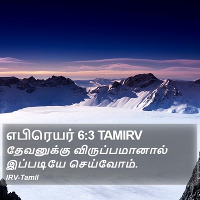 எபிரெயர் 6:3 TAMIRV Bible Verse Image