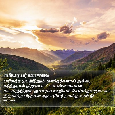 எபிரெயர் 8:2 TAMIRV Bible Verse Image