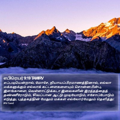 எபிரெயர் 9:19 TAMIRV Bible Verse Image