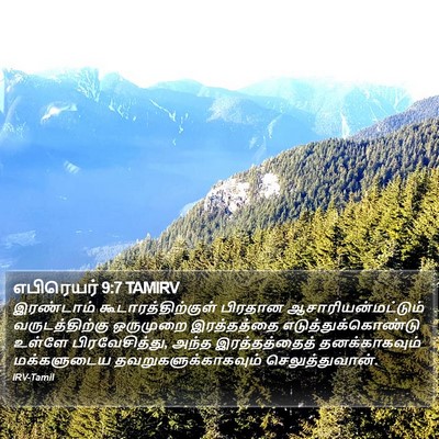 எபிரெயர் 9:7 TAMIRV Bible Verse Image