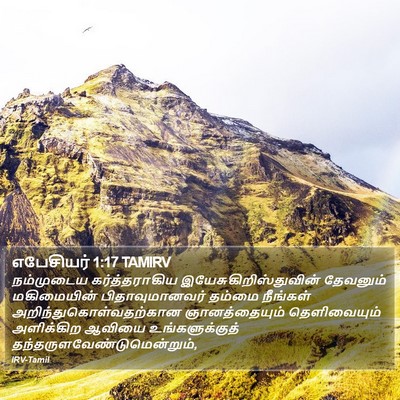 எபேசியர் 1:17 TAMIRV Bible Verse Image