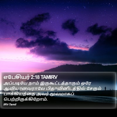 எபேசியர் 2:18 TAMIRV Bible Verse Image