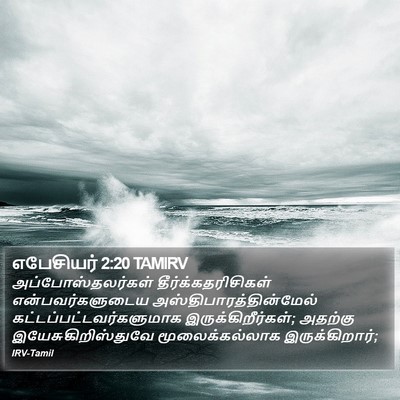 எபேசியர் 2:20 TAMIRV Bible Verse Image
