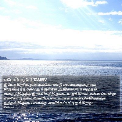 எபேசியர் 3:11 TAMIRV Bible Verse Image