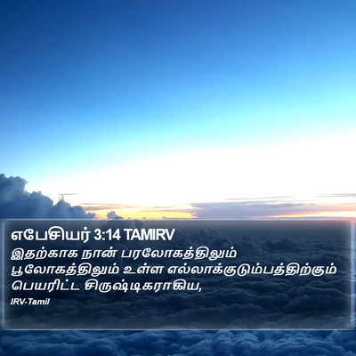 எபேசியர் 3:14 TAMIRV Bible Verse Image