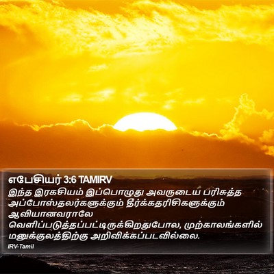 எபேசியர் 3:6 TAMIRV Bible Verse Image