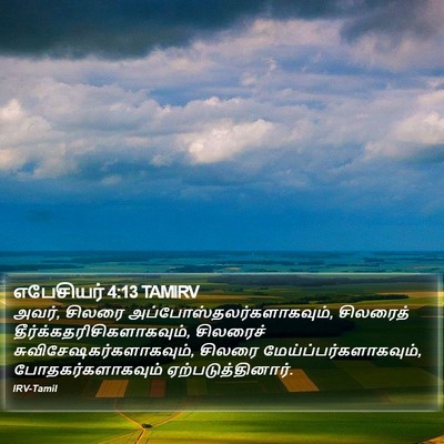 எபேசியர் 4:13 TAMIRV Bible Verse Image