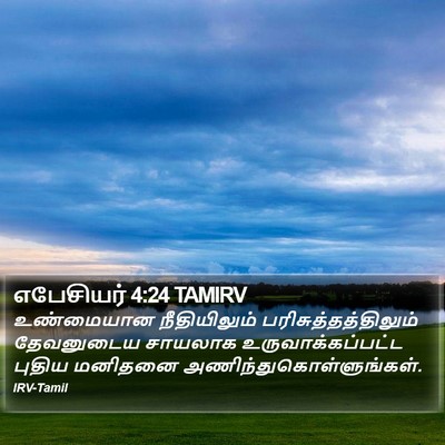 எபேசியர் 4:24 TAMIRV Bible Verse Image