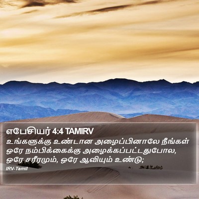 எபேசியர் 4:4 TAMIRV Bible Verse Image