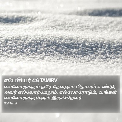 எபேசியர் 4:6 TAMIRV Bible Verse Image