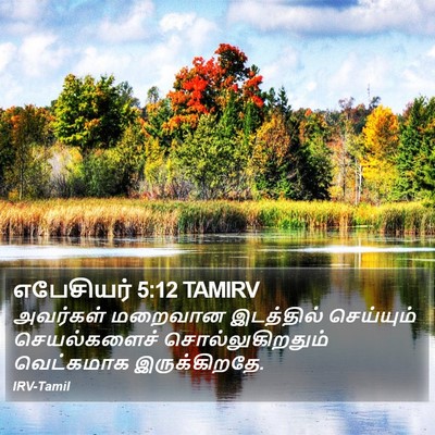 எபேசியர் 5:12 TAMIRV Bible Verse Image