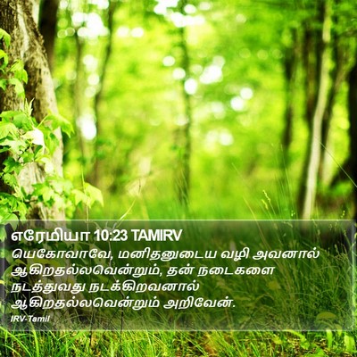 எரேமியா 10:23 TAMIRV Bible Verse Image
