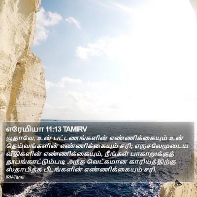 எரேமியா 11:13 TAMIRV Bible Verse Image