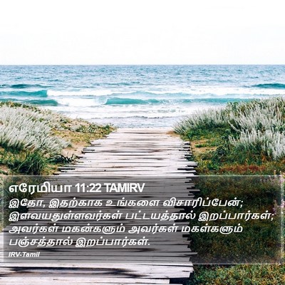 எரேமியா 11:22 TAMIRV Bible Verse Image