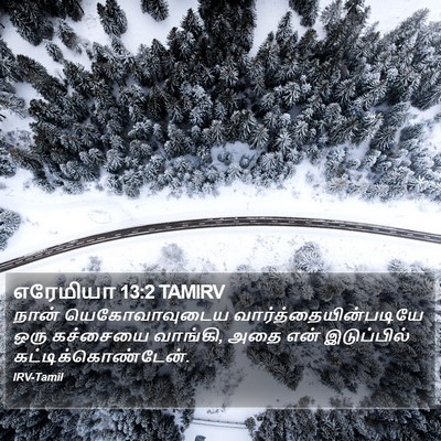எரேமியா 13:2 TAMIRV Bible Verse Image