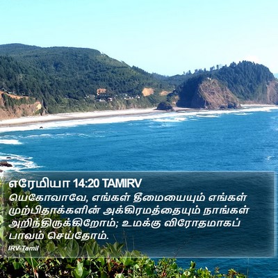 எரேமியா 14:20 TAMIRV Bible Verse Image