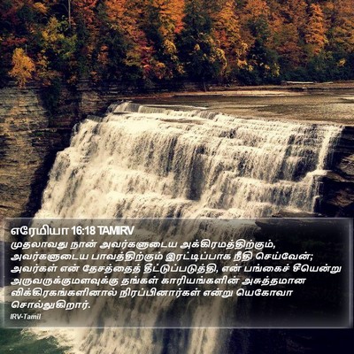 எரேமியா 16:18 TAMIRV Bible Verse Image
