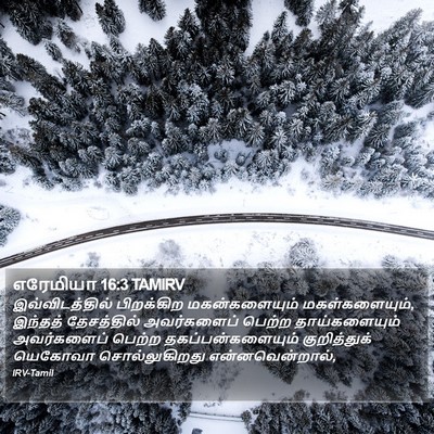 எரேமியா 16:3 TAMIRV Bible Verse Image