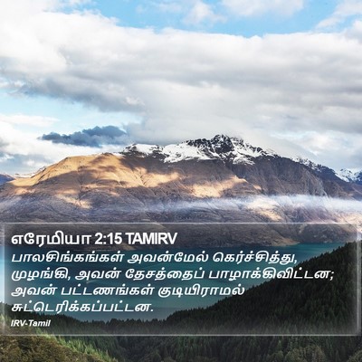 எரேமியா 2:15 TAMIRV Bible Verse Image