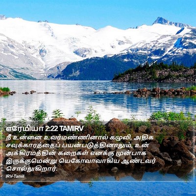 எரேமியா 2:22 TAMIRV Bible Verse Image