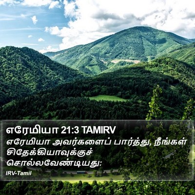 எரேமியா 21:3 TAMIRV Bible Verse Image