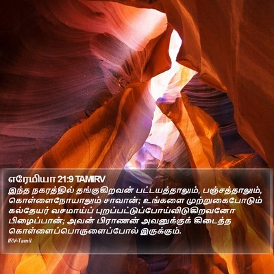 எரேமியா 21:9 TAMIRV Bible Verse Image