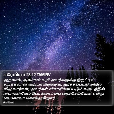எரேமியா 23:12 TAMIRV Bible Verse Image